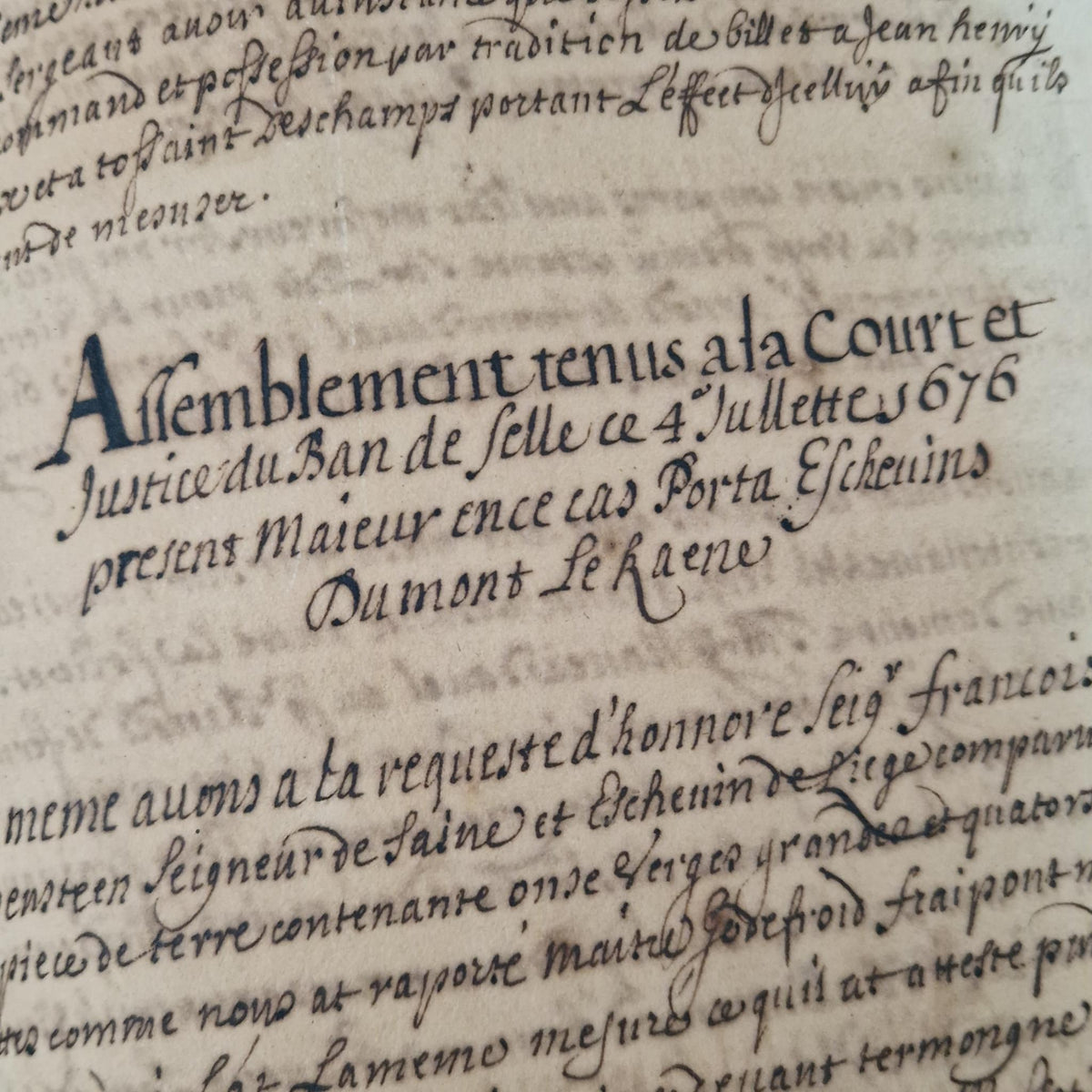 Registre manuscrit seigneurie de Saive - Vers 1615 - 682 pp
