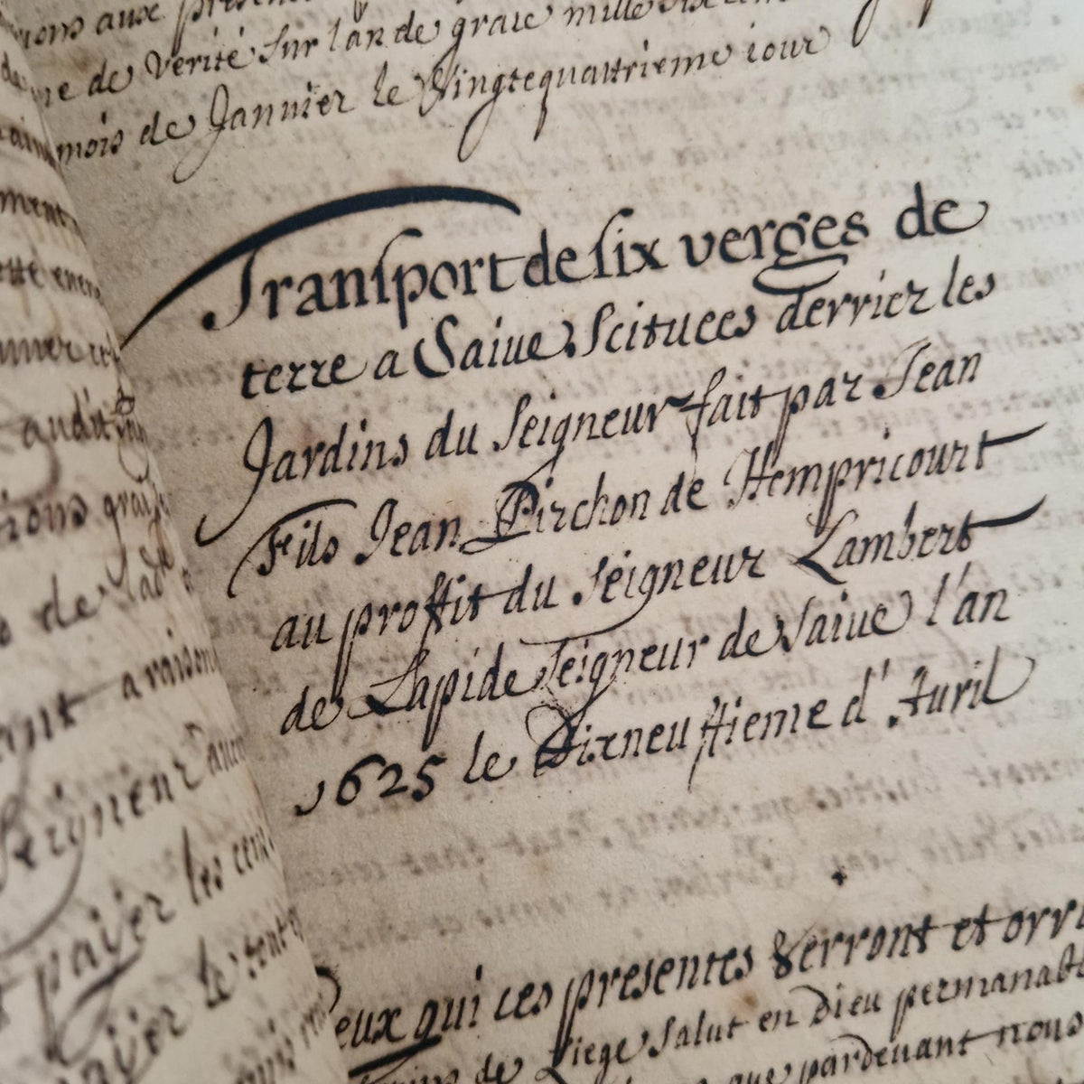 Registre manuscrit seigneurie de Saive - Vers 1615 - 682 pp