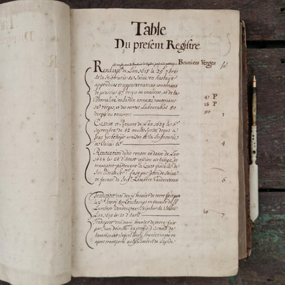 Registre manuscrit seigneurie de Saive - Vers 1615 - 682 pp