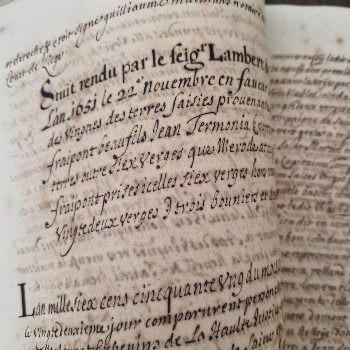 Registre manuscrit seigneurie de Saive - Vers 1615 - 682 pp