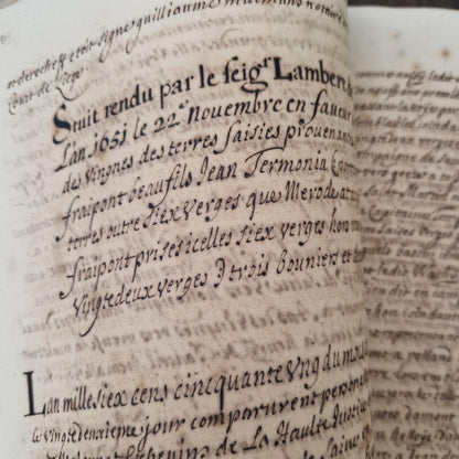 Registre manuscrit seigneurie de Saive - Vers 1615 - 682 pp