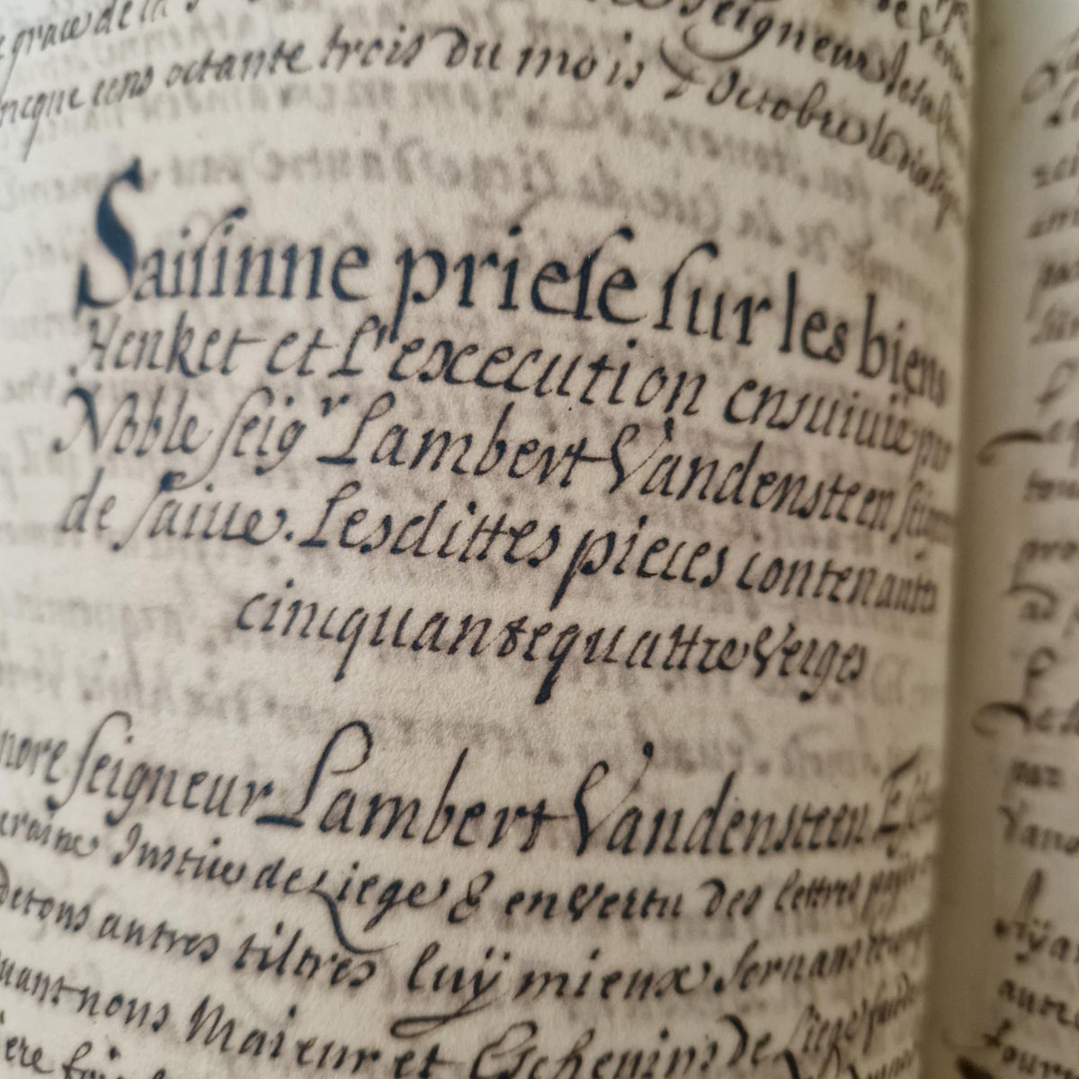 Registre manuscrit seigneurie de Saive - Vers 1615 - 682 pp