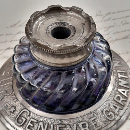 Rare encrier publicitaire « Genièvre Le Semeur » - Vers 1900