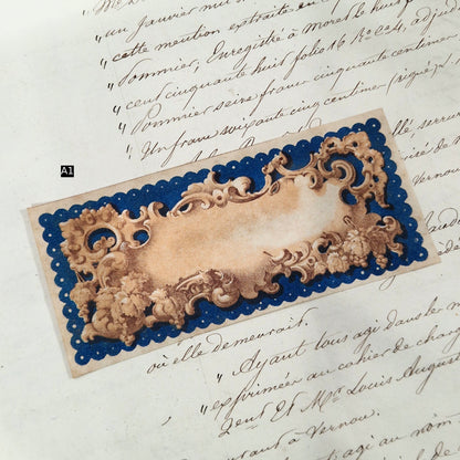 Anciens modèles d’étiquettes « Bleu et or » - Vers 1860