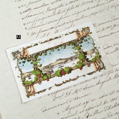 Modèles d’étiquettes « Pampres et vendanges » - XIXe