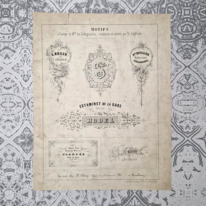 Modèles typographiques & d'ornements XIXe
