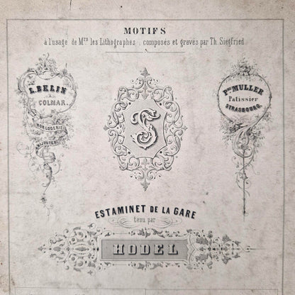 Modèles typographiques & d'ornements XIXe