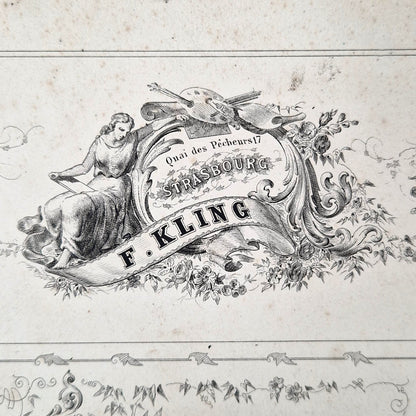 Planche modèle d’ornements - F. Kling, vers 1860