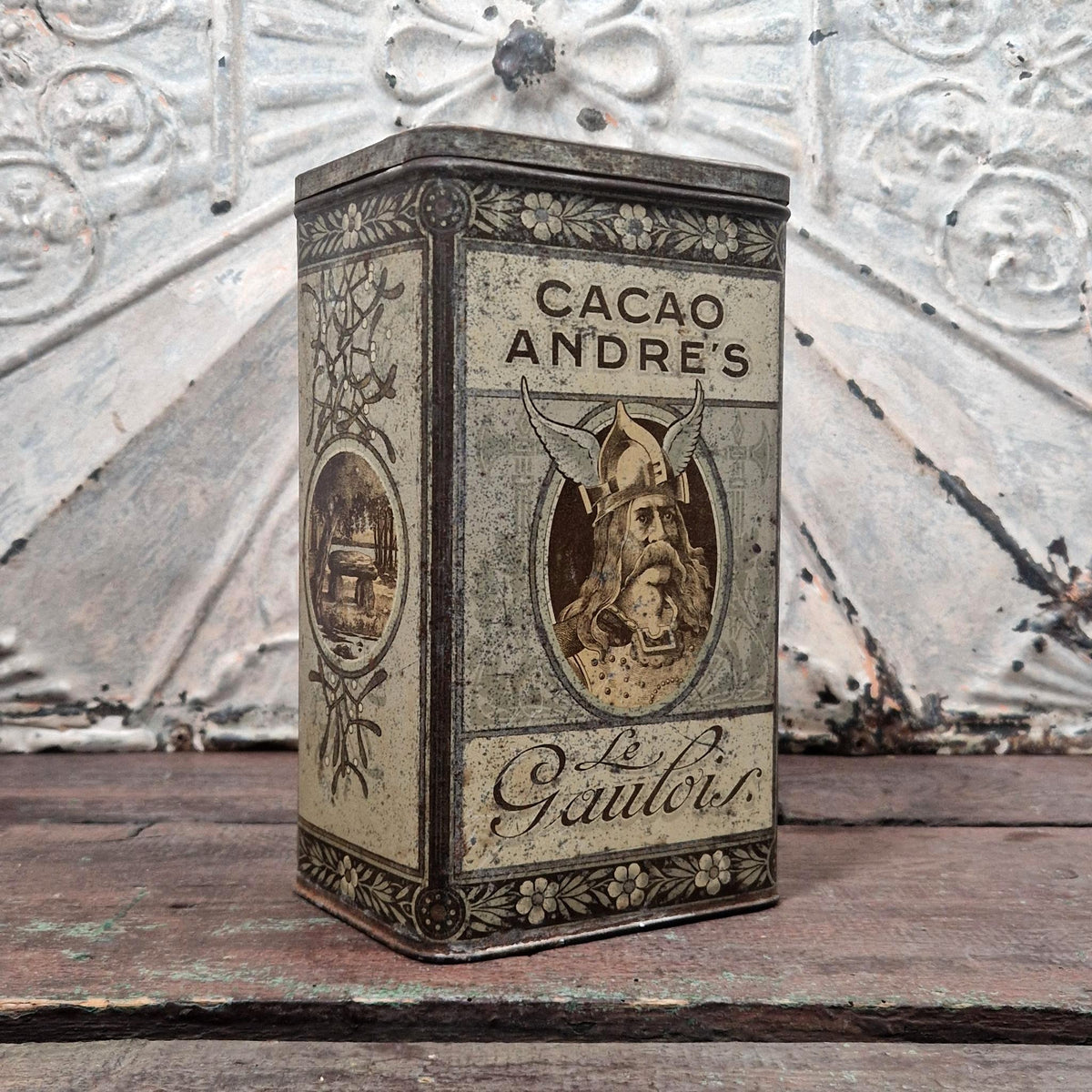 Rare boîte de cacao « Le Gaulois » - Marseille, vers 1890