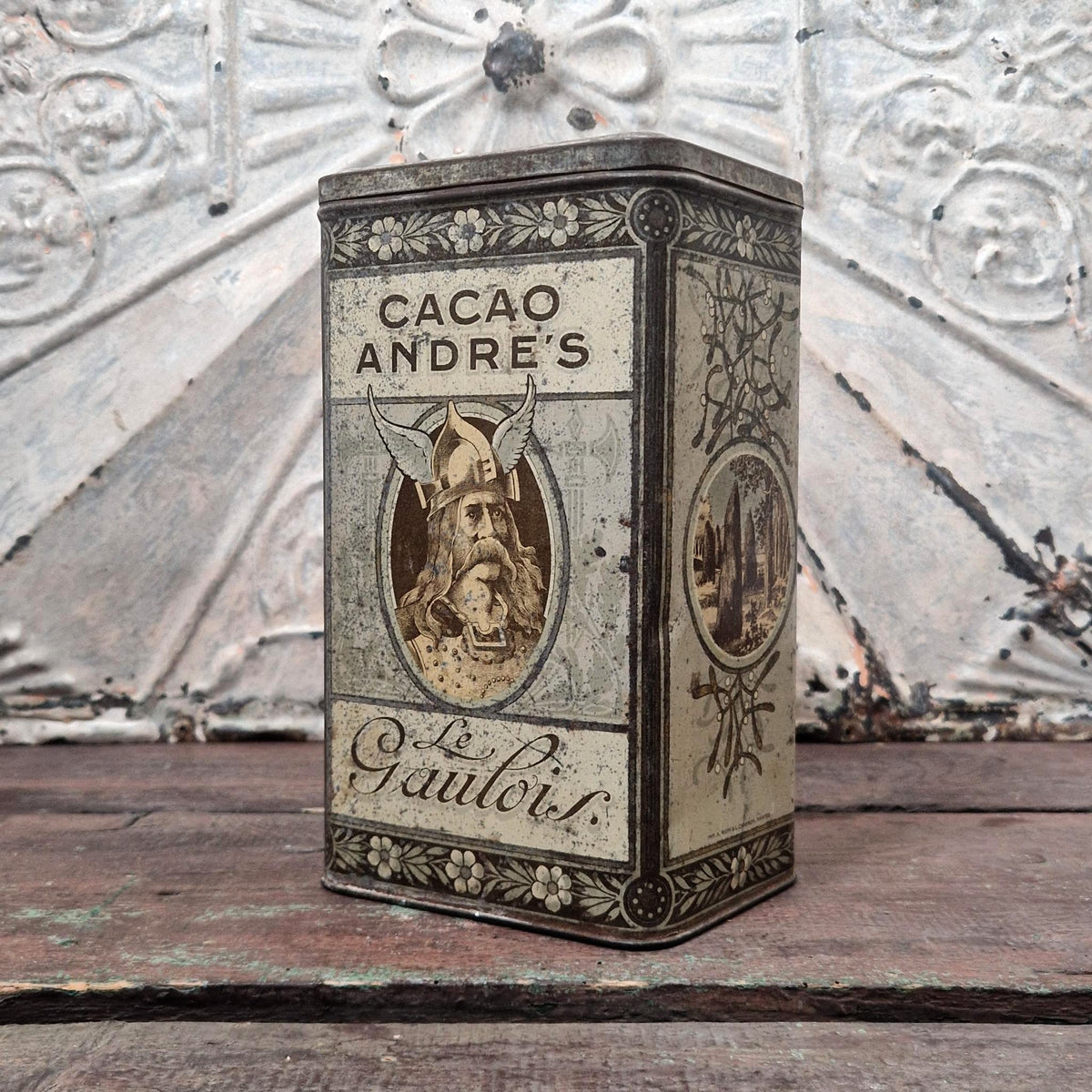 Rare boîte de cacao « Le Gaulois » - Marseille, vers 1890