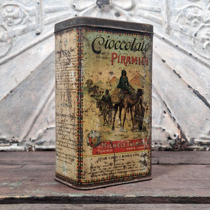 Ancienne boîte « Cioccolato delle Piramidi / Cacoa Talmone »