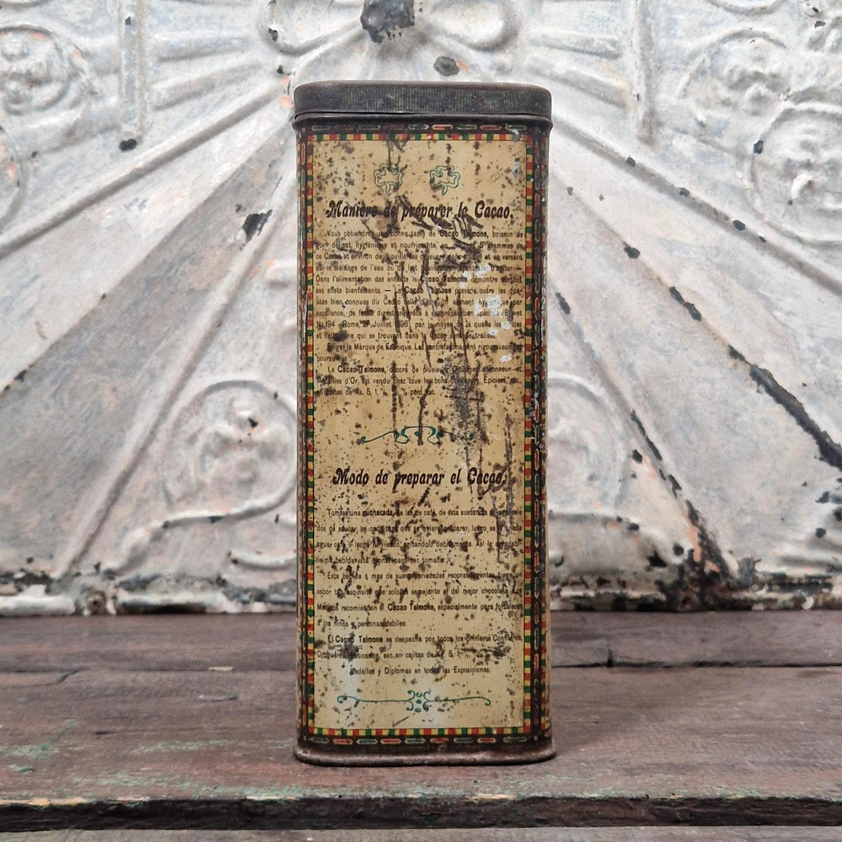 Ancienne boîte « Cioccolato delle Piramidi / Cacoa Talmone »
