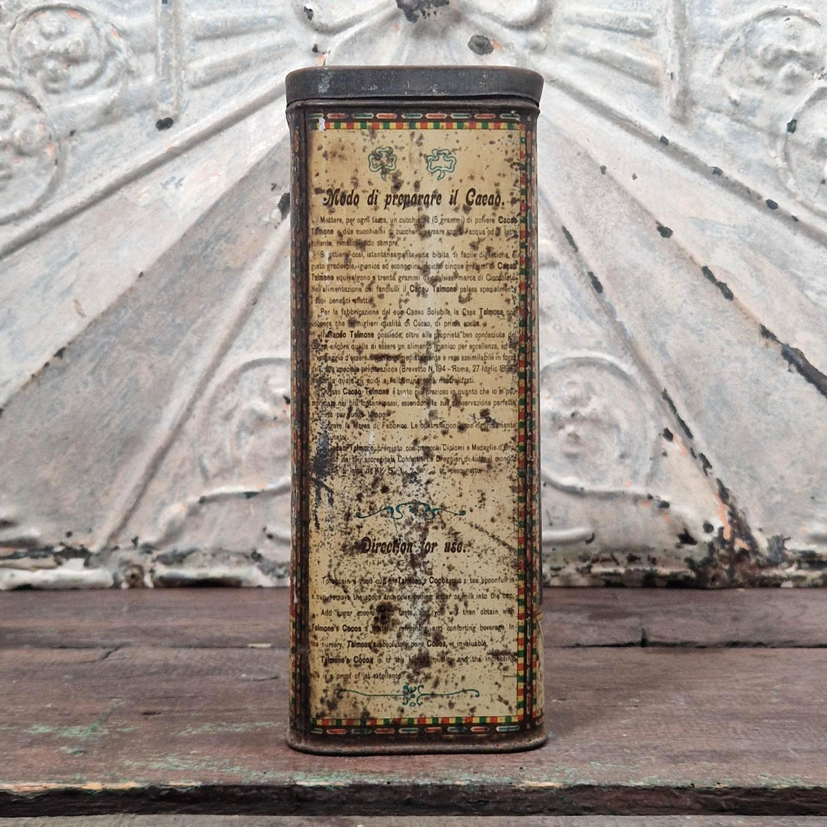 Ancienne boîte « Cioccolato delle Piramidi / Cacoa Talmone »