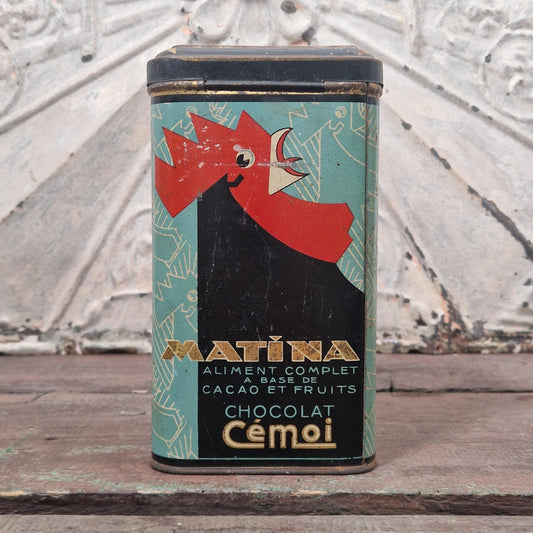 Vintage "Cacao" breakfast tin - Cémoi
