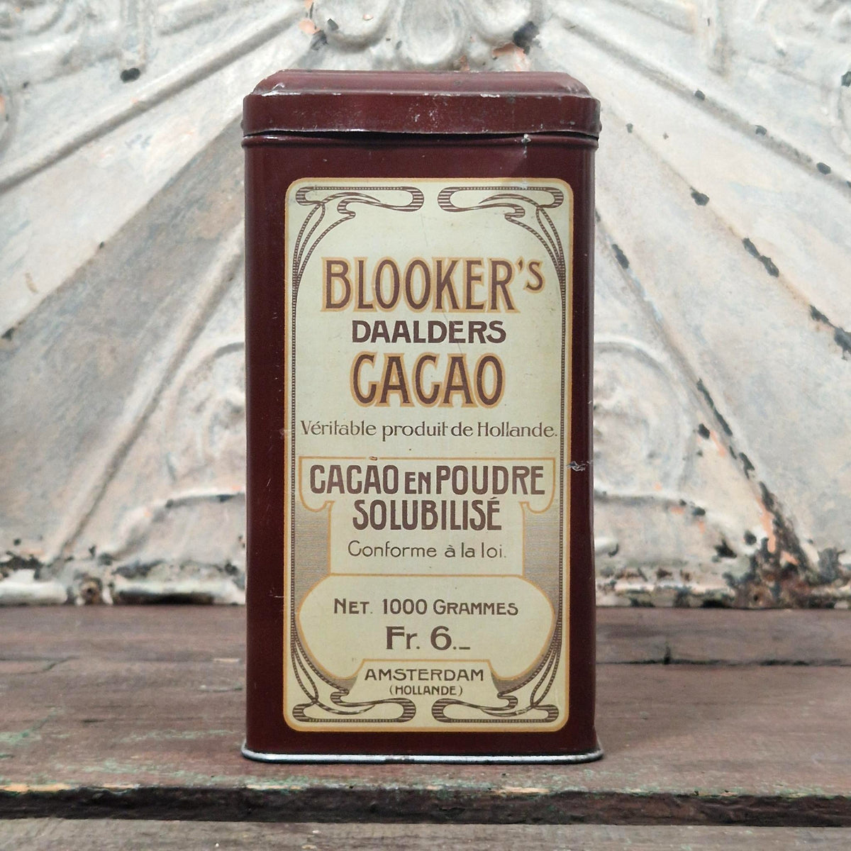 Ancienne boîte de cacao « Blooker’s Daalder’s » 1Kg