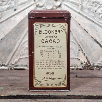 Ancienne boîte de cacao « Blooker’s Daalder’s » 1Kg