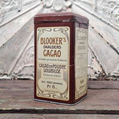 Ancienne boîte de cacao « Blooker’s Daalder’s » 1Kg
