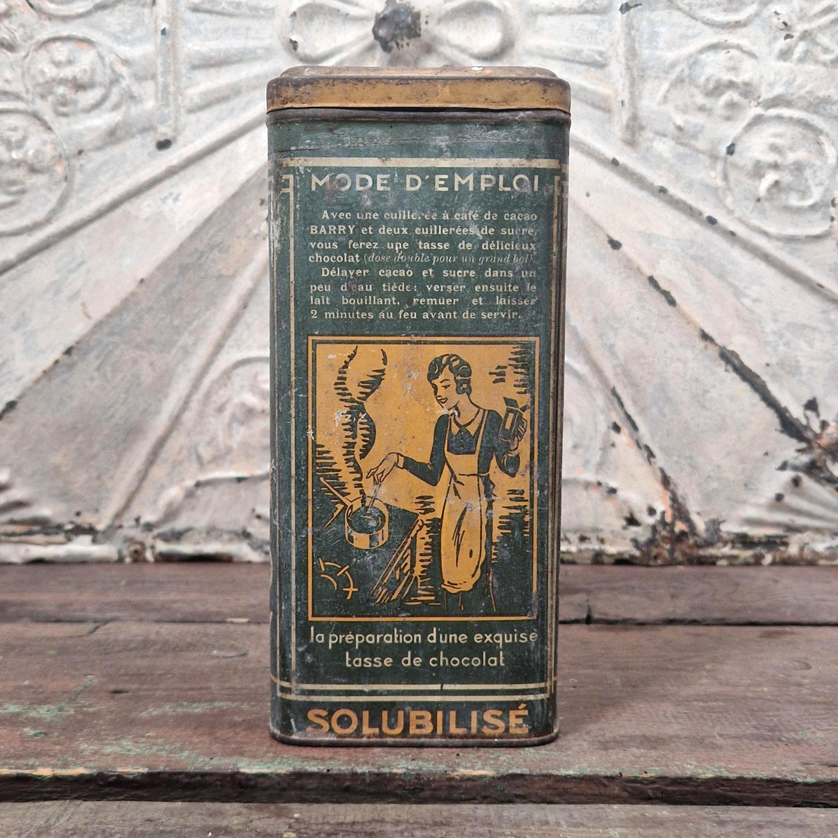 Boîte de cacao « Cacao Barry » - Meulan, vers 1920-1930
