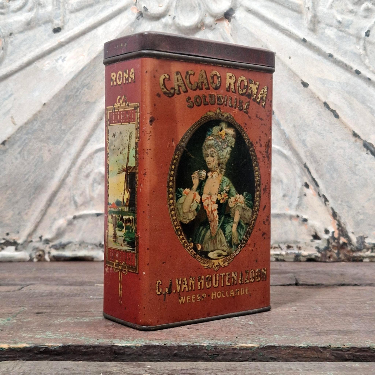 Ancienne boîte de cacao « Rona » - Van Houten
