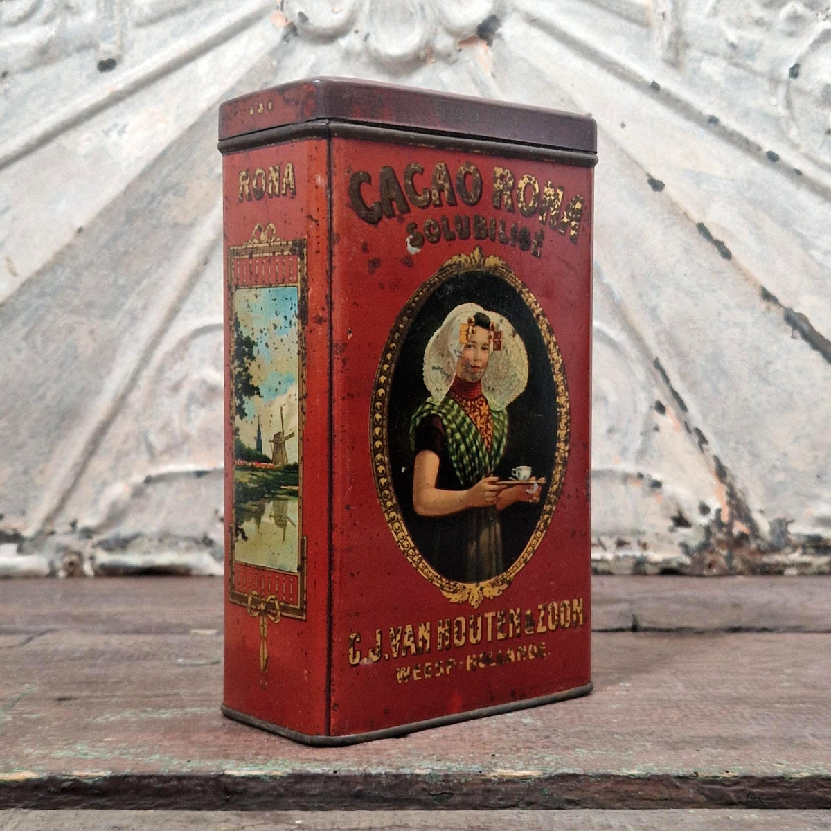 Ancienne boîte de cacao « Rona » - Van Houten