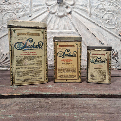 Lot de 3 anciennes boîtes de cacao Suchard