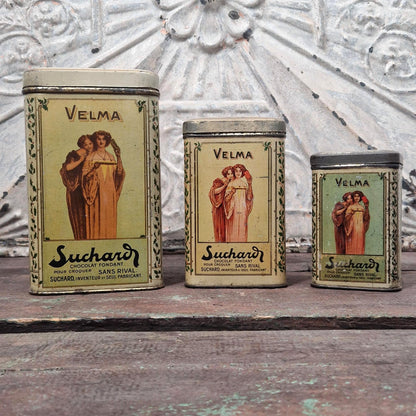 Lot de 3 anciennes boîtes de cacao Suchard
