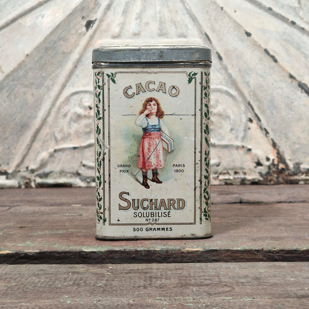 Boîte en tôle lithographiée « Cacao Suchard n°287 »