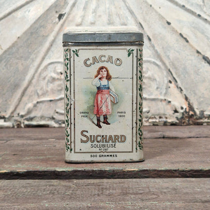 Boîte en tôle lithographiée « Cacao Suchard n°287 »