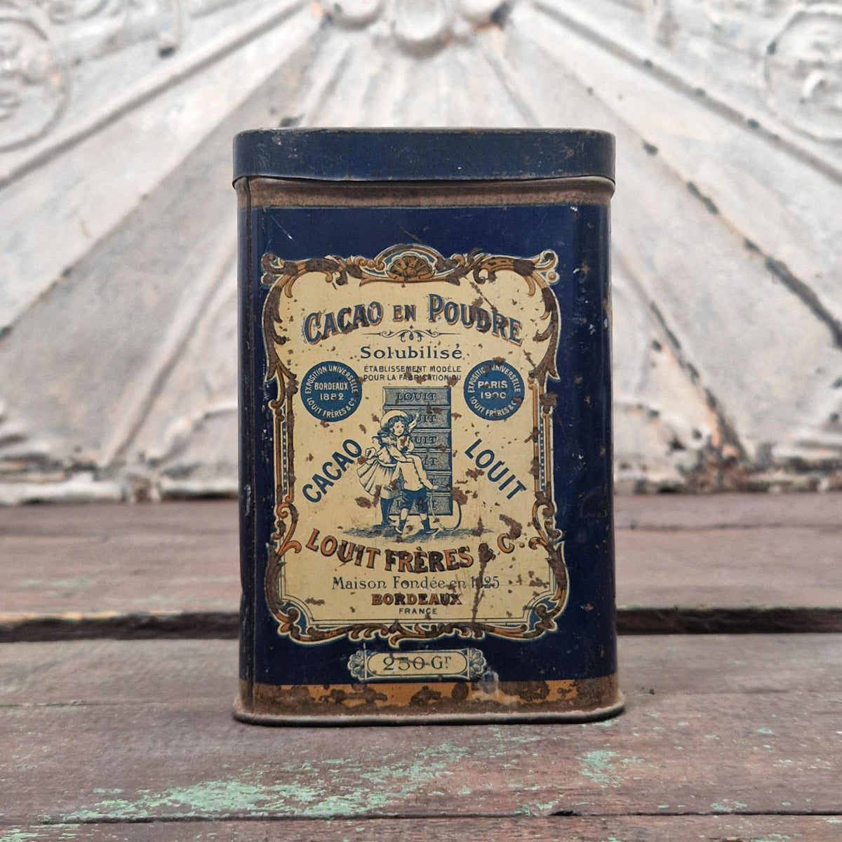 Boîte de cacao « Louit » - Bordeaux, vers 1900