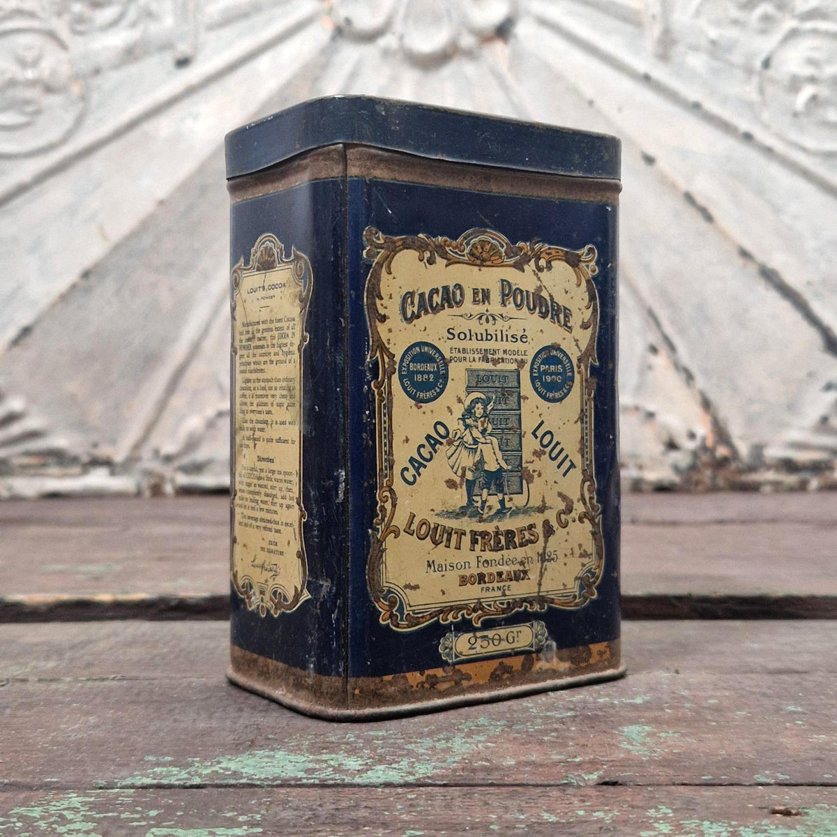 Boîte de cacao « Louit » - Bordeaux, vers 1900
