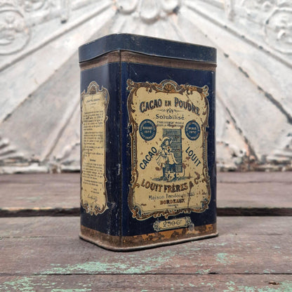 Boîte de cacao « Louit » - Bordeaux, vers 1900