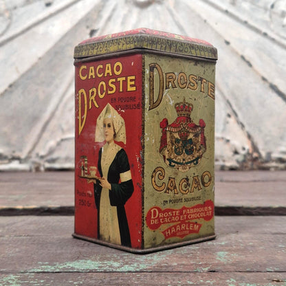 Ancienne boîte de cacao « Droste - 250g » - Hollande