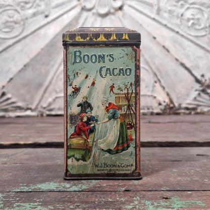 Jolie boîte publicitaire « Boon’s Cacao » - Début XXe