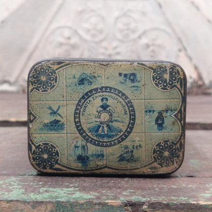 Ancienne boîte de cacao « Kwatta » - décor hollandais