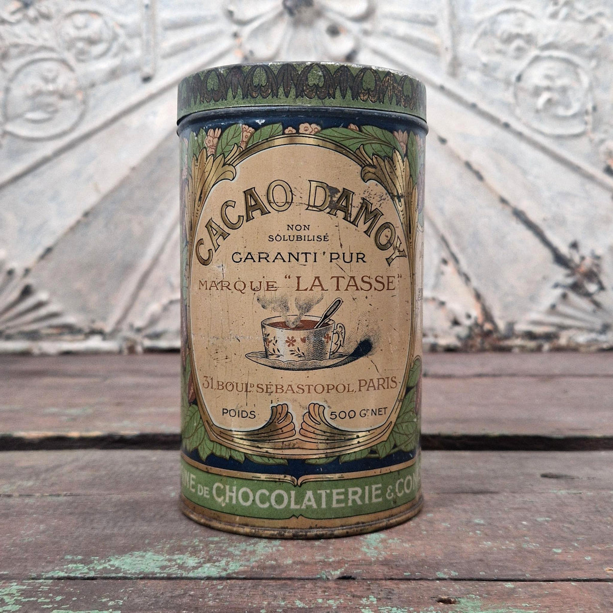 Rare boîte « Cacao Damoy », Vers 1915