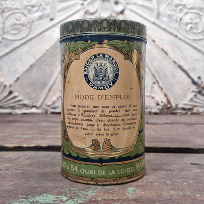 Rare boîte « Cacao Damoy », Vers 1915