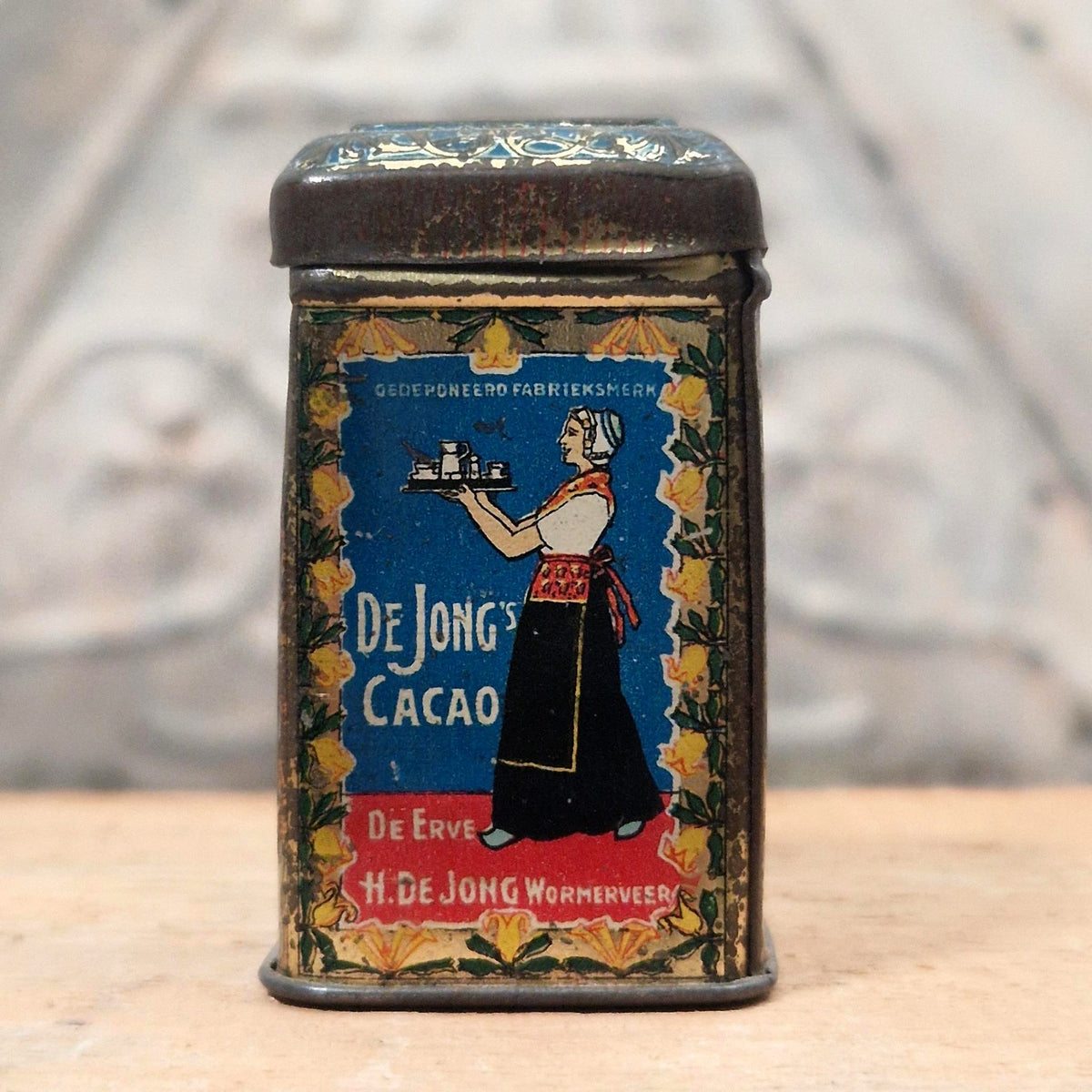 Mini boîte échantillon « De Jong’s Cacao » - Vers 1906