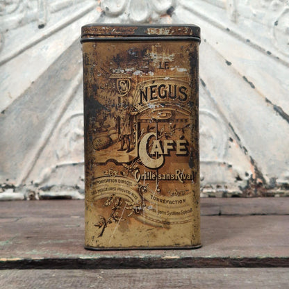 Rare boîte de café « Le Négus » - Paris, vers 1915