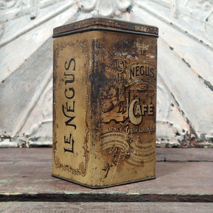 Rare boîte de café « Le Négus » - Paris, vers 1915
