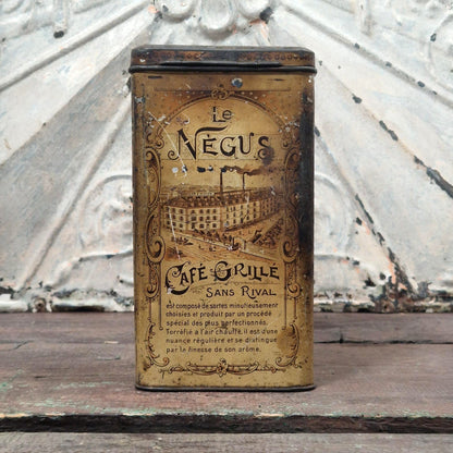 Rare boîte de café « Le Négus » - Paris, vers 1915