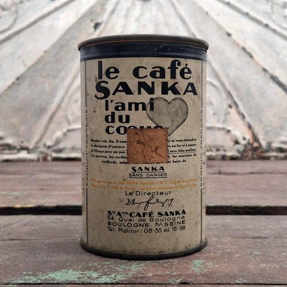 Ancienne boîte de café décaféiné « Sanka - 200g »