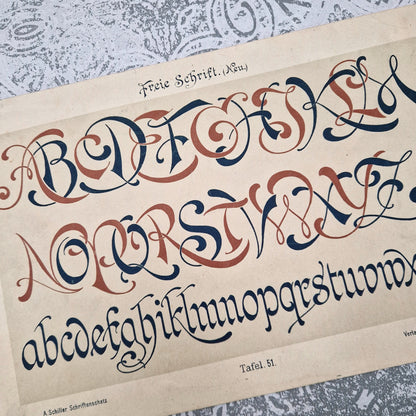 Planche typographies « Écriture libre » - Fin XXIe
