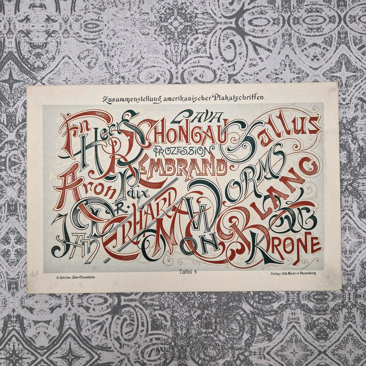 Planche « Composition d’affiches américaines » - Vers 1890