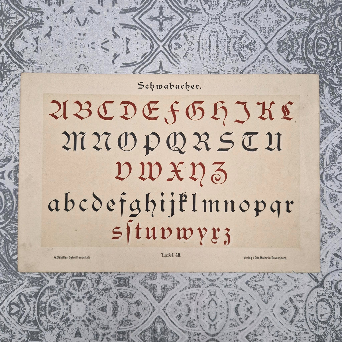 Set of 3 calligraphy / typography sheets
