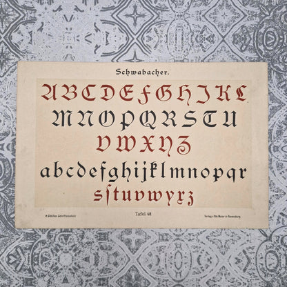 Set of 3 calligraphy / typography sheets