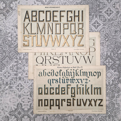 Typographic plates "Roman, lapidary..."