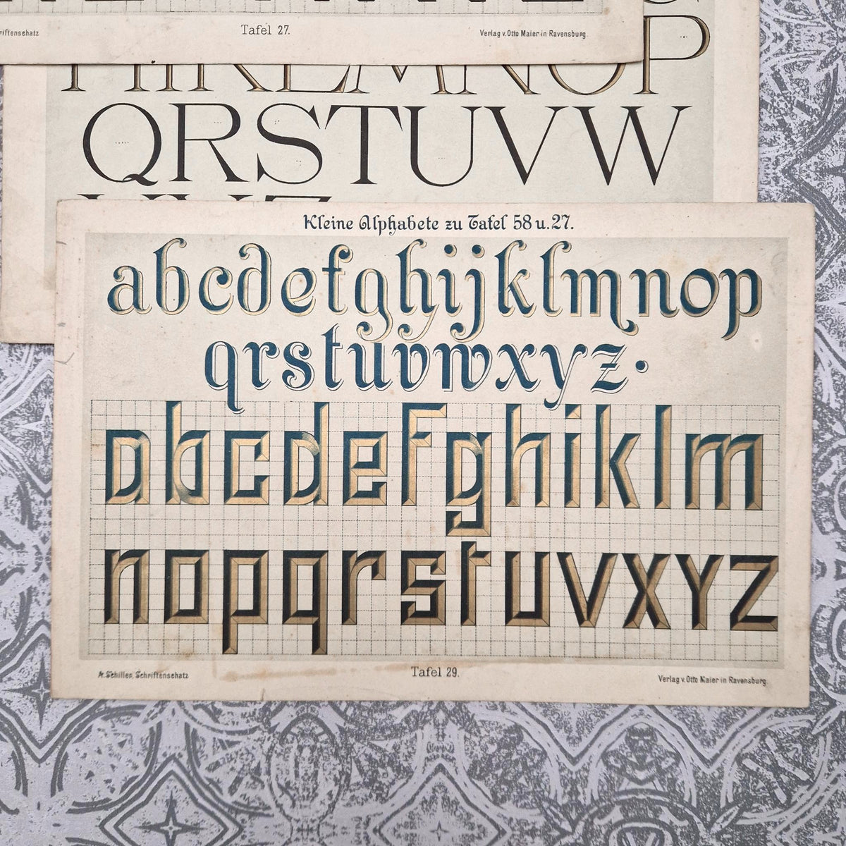 Typographic plates "Roman, lapidary..."