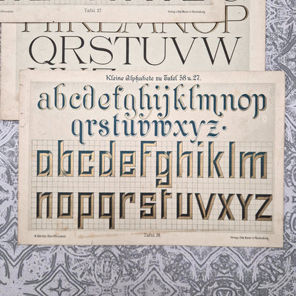 Typographic plates "Roman, lapidary..."