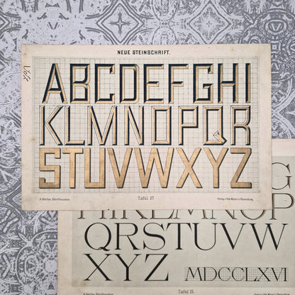 Typographic plates "Roman, lapidary..."