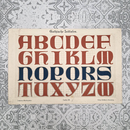 Typography plates "Gothic, italics, and drop caps"